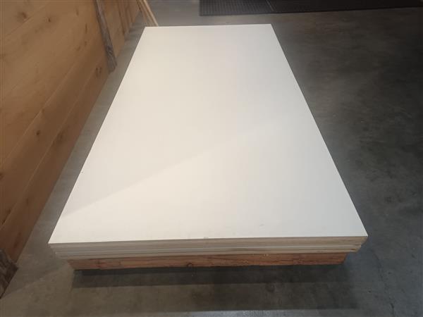 Grote foto 16mm 122x244cm mdf wit 2e keus doe het zelf en verbouw hout en planken