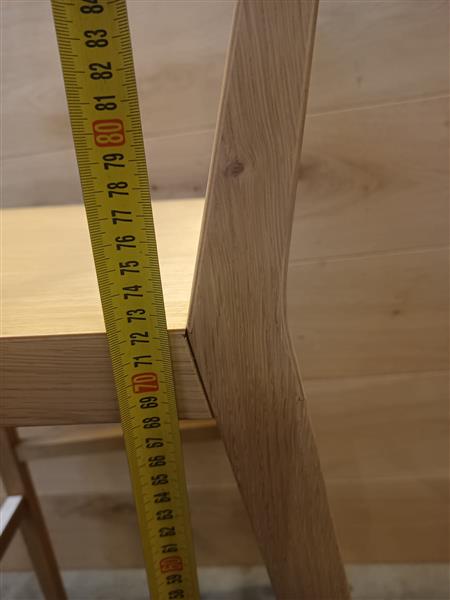 Grote foto eiken barstoelen zit hoogte 75cm set 4 st doe het zelf en verbouw hout en planken