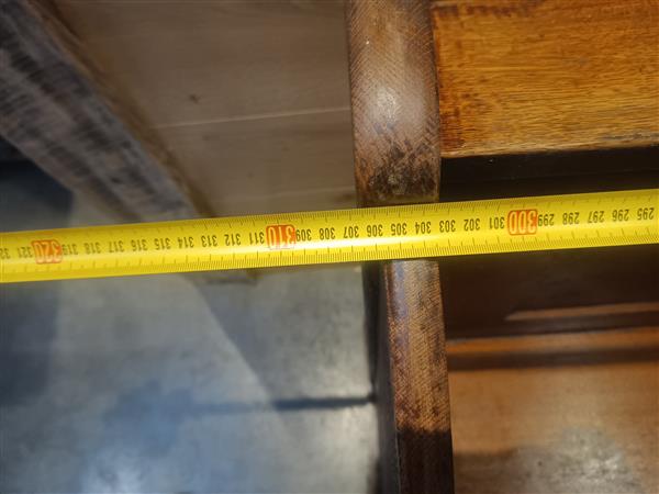 Grote foto kerkbank eiken 307cm doe het zelf en verbouw hout en planken