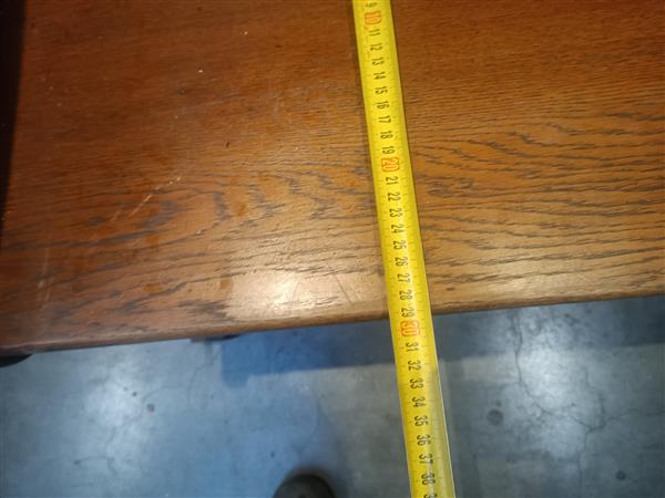 Grote foto kerkbank eiken 307cm doe het zelf en verbouw hout en planken
