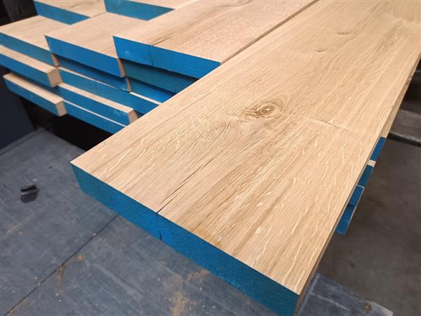 Grote foto 40x240mm 225cm eiken doe het zelf en verbouw hout en planken