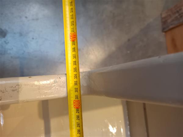 Grote foto kerkbank grenen wit 305cm doe het zelf en verbouw hout en planken