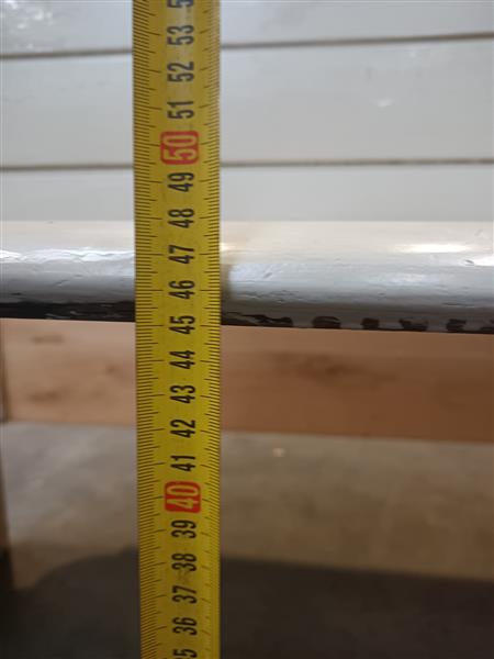 Grote foto kerkbank grenen wit 305cm doe het zelf en verbouw hout en planken