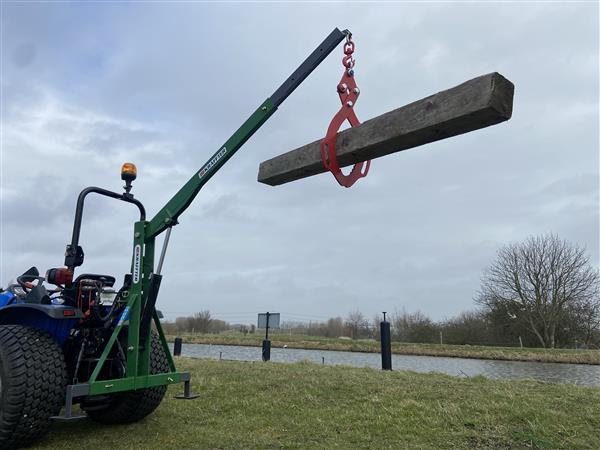 Grote foto remet boomklem met hydraulische kraffter 3 punts takel 200kg agrarisch mechanisatie