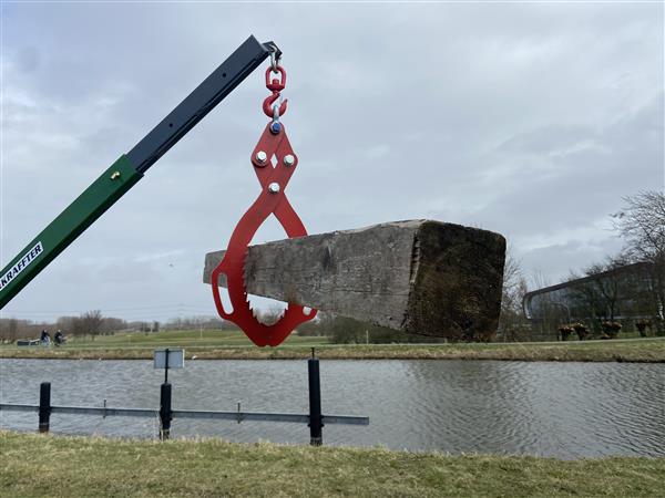 Grote foto remet boomklem met hydraulische kraffter 3 punts takel 200kg agrarisch mechanisatie