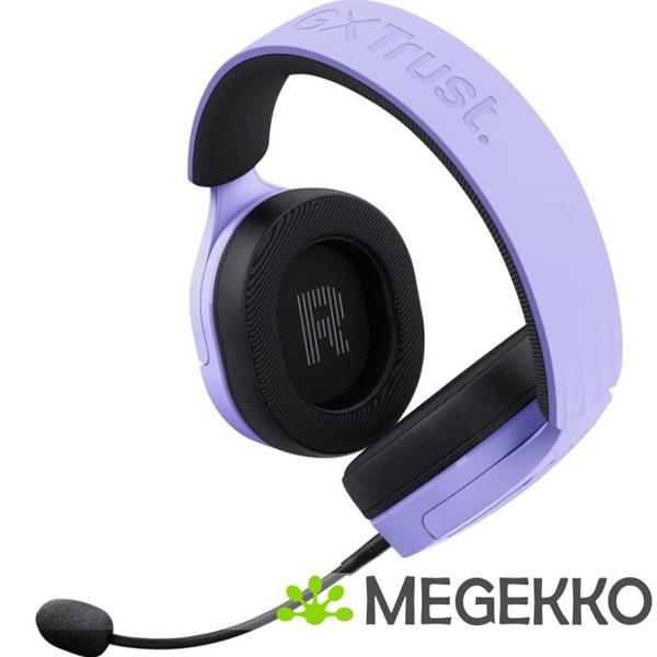 Grote foto trust gxt 490p fayzo gaming headset 7.1 surround sound rgb paars audio tv en foto koptelefoons
