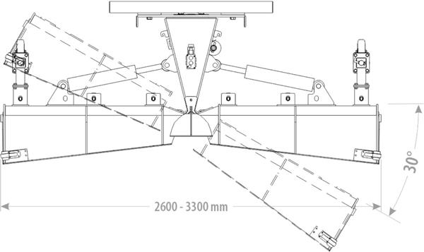 Grote foto kraffter sneeuwschuif knik zwaar cpcv 2.60 3.30m agrarisch mechanisatie