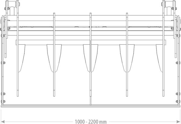 Grote foto pelikaanbak standaard 1.00 2.20m agrarisch mechanisatie