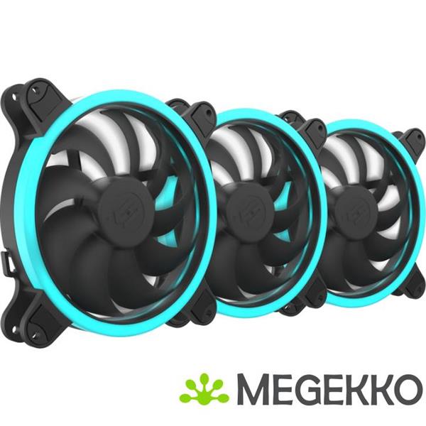 Grote foto silentiumpc corona hp rgb 140 ventilators 3pack computers en software overige computers en software
