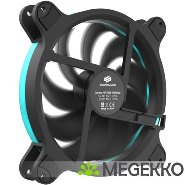 Grote foto silentiumpc corona hp rgb 140 ventilators 3pack computers en software overige computers en software