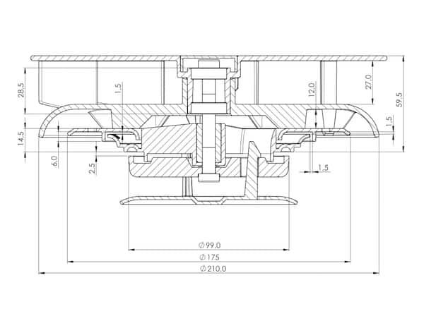Grote foto dakventilator compact zwart nieuw auto onderdelen overige auto onderdelen