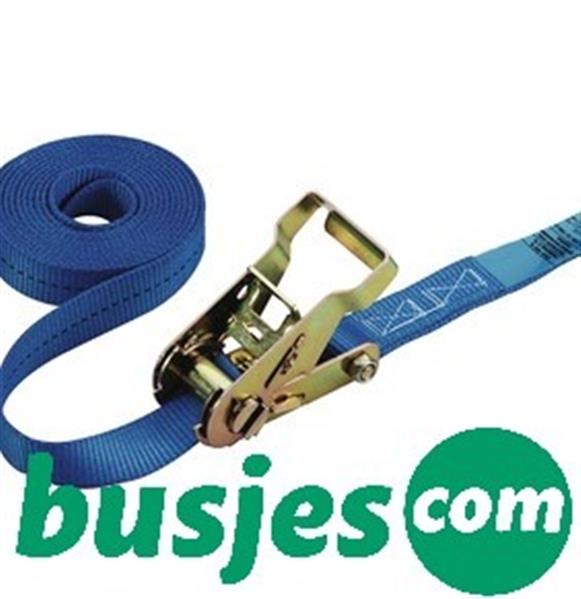 Grote foto spanband blauw met ratelgesp en 2x fitting 25mm x 1100 mm auto onderdelen overige auto onderdelen