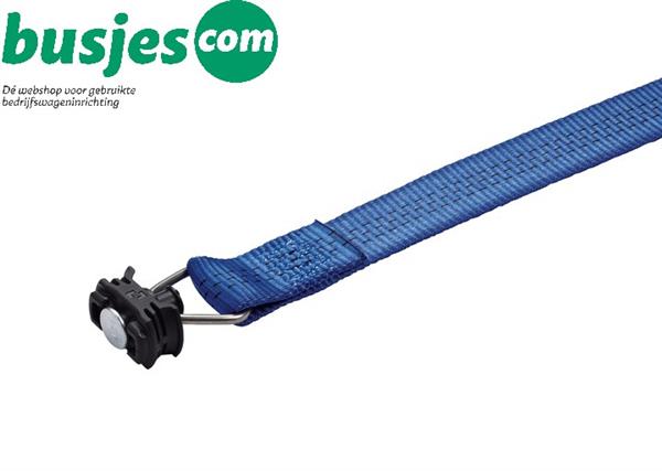 Grote foto spanband blauw met ratelgesp en 2x fitting 25mm x 1100 mm auto onderdelen overige auto onderdelen