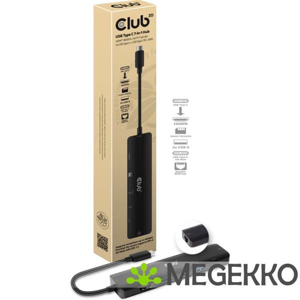Grote foto club 3d usb c 7 in 1 hub computers en software overige computers en software