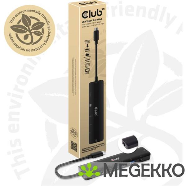 Grote foto club 3d usb c 7 in 1 hub computers en software overige computers en software