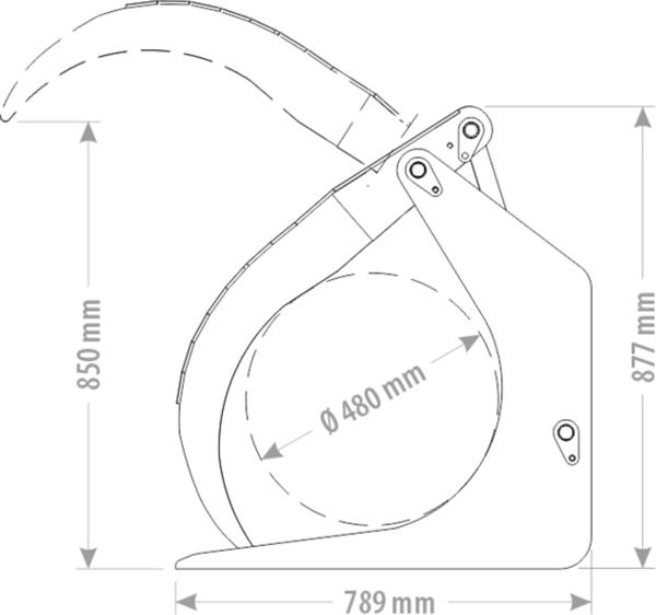 Grote foto boomklem standaard agrarisch mechanisatie