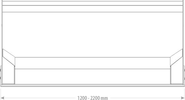 Grote foto hoogkieper standaard 1.20 2.20m agrarisch mechanisatie