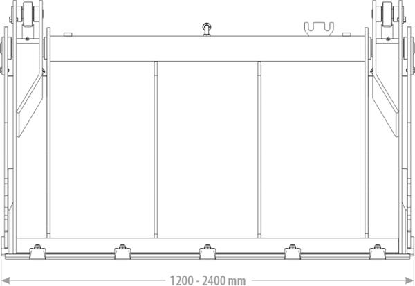 Grote foto 4 in 1 bak standaard 1.20 2.40m agrarisch mechanisatie