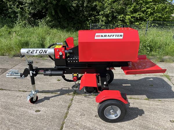 Grote foto kraffter 22ton houtklover elektrisch 400v horizontaal agrarisch mechanisatie