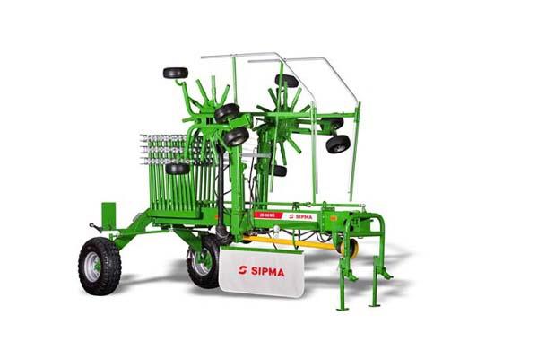 Grote foto sipma zk650t hark dubbele rotor agrarisch mechanisatie