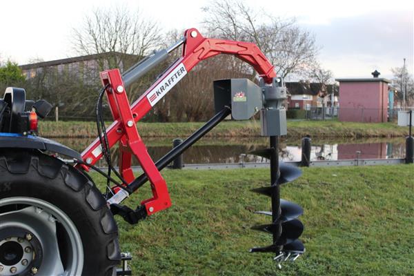 Grote foto kraffter grondboor frame hydraulisch agrarisch mechanisatie