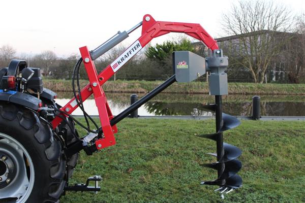 Grote foto kraffter grondboor frame hydraulisch agrarisch mechanisatie