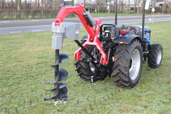 Grote foto kraffter grondboor frame hydraulisch agrarisch mechanisatie