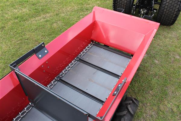 Grote foto mini mestverspreider wielaangedreven agrarisch mechanisatie
