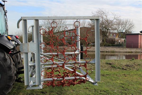 Grote foto weidesleep 8m 4rijen hydraulisch gegalvaniseerd agrarisch mechanisatie