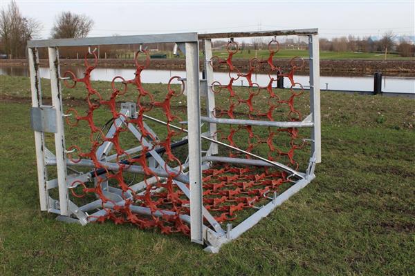 Grote foto weidesleep 8m 4rijen hydraulisch gegalvaniseerd agrarisch mechanisatie