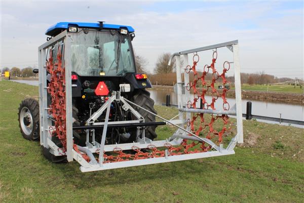 Grote foto weidesleep 8m 4rijen hydraulisch gegalvaniseerd agrarisch mechanisatie