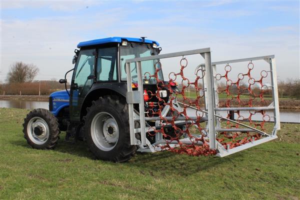 Grote foto weidesleep 8m 4rijen hydraulisch gegalvaniseerd agrarisch mechanisatie