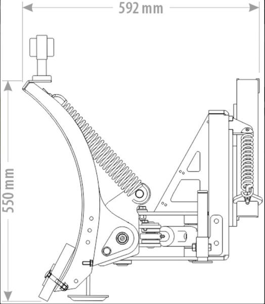 Grote foto kraffter sneeuwschuif cpk 1.20 180m agrarisch mechanisatie