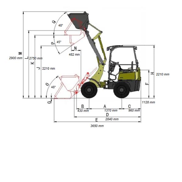 Grote foto swenson s1525 knikdhovel 25pk 18.5kw agrarisch heftrucks