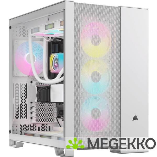 Grote foto corsair 6500d airflow white computers en software behuizingen en kasten