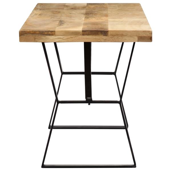Grote foto vidaxl bankje 110 cm massief mangohout huis en inrichting stoelen