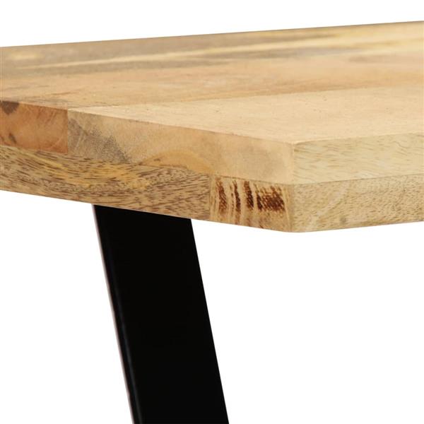 Grote foto vidaxl bankje 110 cm massief mangohout huis en inrichting stoelen
