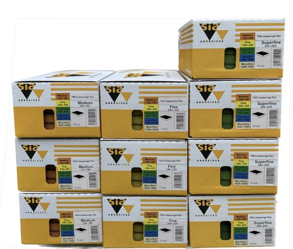 Grote foto sia 7983 handschuurspons siasponge flex pad schuurpads 98x120mm doe het zelf en verbouw verven en sierpleisters