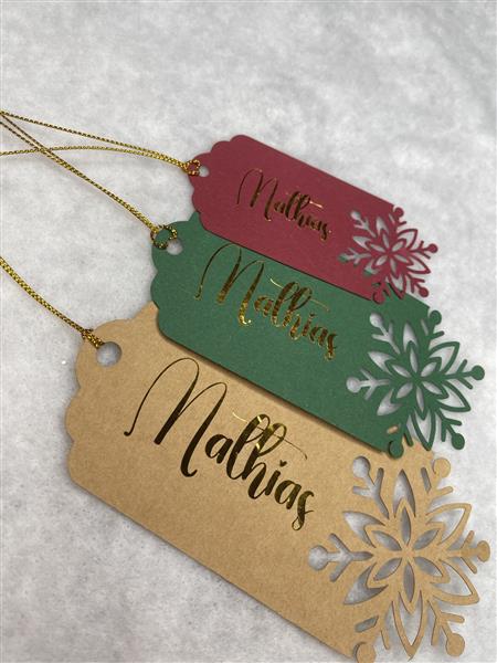 Grote foto 9 kraft cadeaulabels gepersonaliseerd set 9 labels in verschillende maten gepersonaliseerd kinderen en baby overige