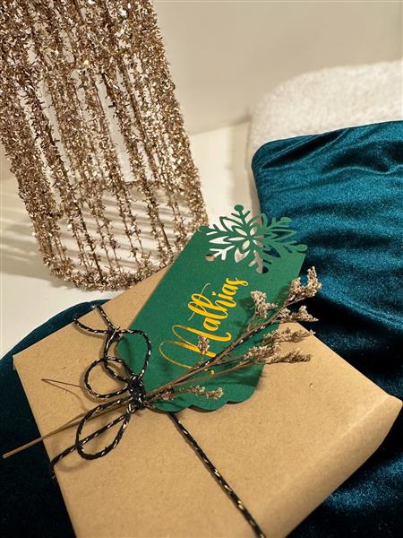 Grote foto 9 kraft cadeaulabels gepersonaliseerd set 9 labels in verschillende maten gepersonaliseerd kinderen en baby overige