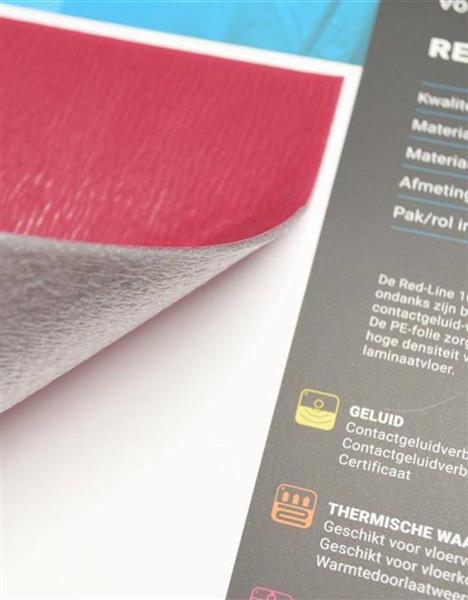 Grote foto ondervloer heat foil red line 10db doe het zelf en verbouw tegels