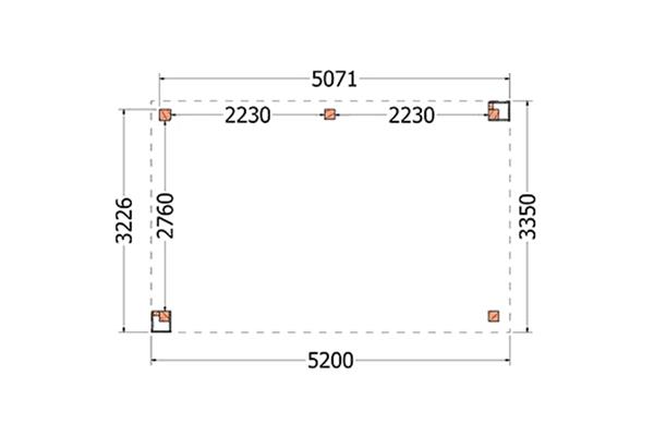 Grote foto overkapping verona type d 520 x 335 cm tuin en terras tuinhuisjes en blokhutten