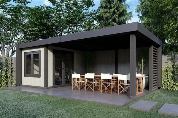 Grote foto overkapping verona type c 575 x 400 cm tuin en terras tuinhuisjes en blokhutten