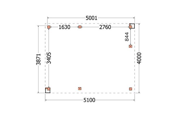 Grote foto overkapping verona type c 510 x 400 cm tuin en terras tuinhuisjes en blokhutten