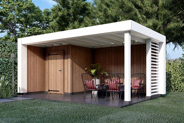Grote foto overkapping verona type b 575 x 400 cm tuin en terras tuinhuisjes en blokhutten