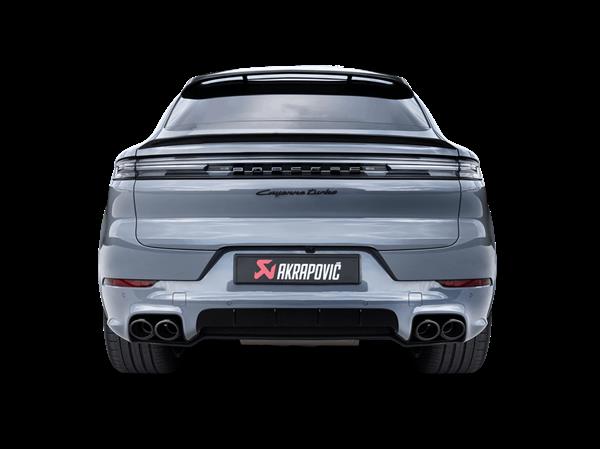 Grote foto dit betreft een porsche cayenne s gts turbo e hybrid 536.2 akrapovic uitlaat catback systeem auto onderdelen tuning en styling