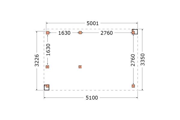 Grote foto overkapping verona type b 510 x 335 cm tuin en terras tuinhuisjes en blokhutten