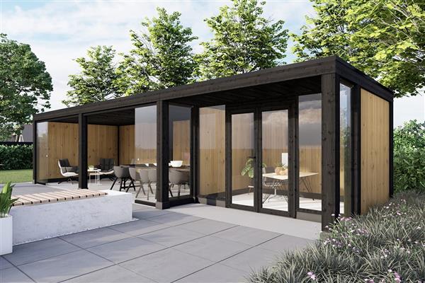 Grote foto overkapping palermo xxl type d 1100 x 380 cm tuin en terras tuinhuisjes en blokhutten