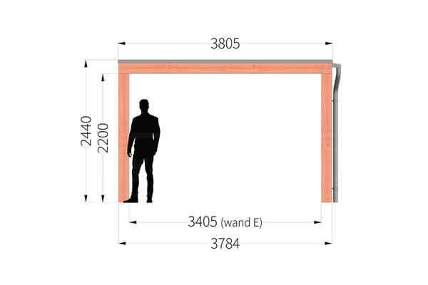 Grote foto overkapping palermo xxl type c 745 x 380 cm tuin en terras tuinhuisjes en blokhutten