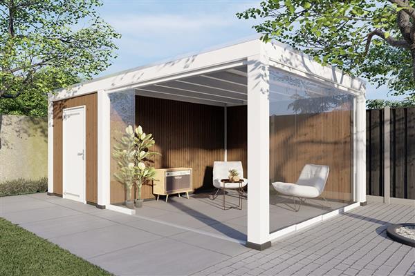 Grote foto overkapping palermo xxl type b 505 x 380 cm tuin en terras tuinhuisjes en blokhutten